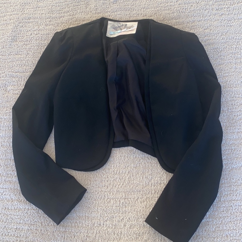 Urban Outfitters Kimichi Blue Cropped Blazer, Black, Size M